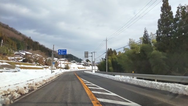京都　雪ドライブ